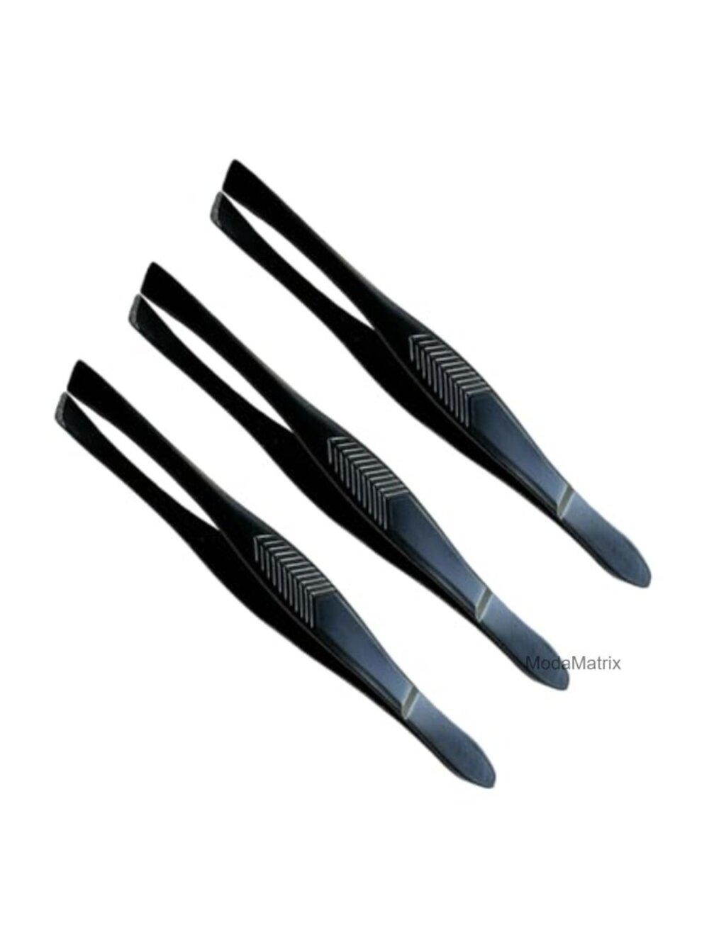 3 Pack Vintage Style Slant Tip Precision Stainless Steel Tweezers for Eyebrows
